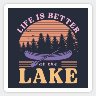 Life is Better at the Lake Sticker